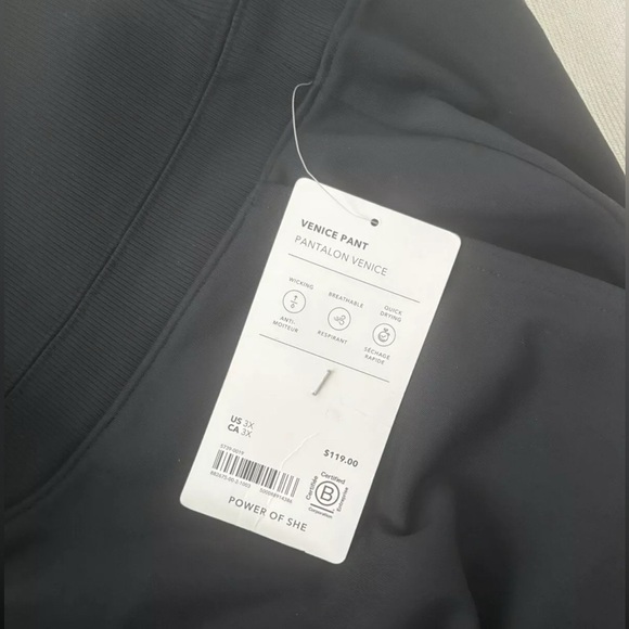 ATHLETA Pants Women’s Venice Flare 3X Black Pull On Sculptek Wide Leg Stretch - Picture 7 of 9